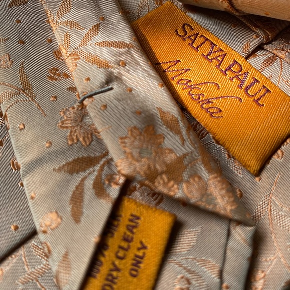 Satya Paul Other - Satya Paul Jacquard Printed Silk Tie